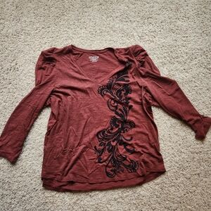 Chicos Size 3 3/4 Sleeve- Size XL